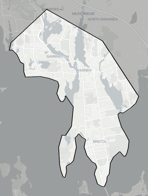 Bristol County RI county basemap context