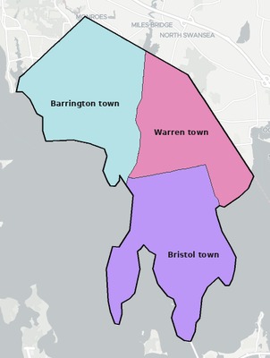 Bristol County RI subdivision map preview