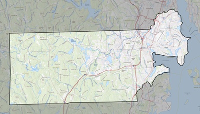 Kent County RI USGS topo map