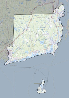 Washington County RI USGS topo map