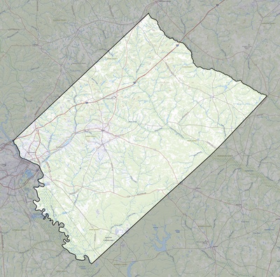 Aiken County SC USGS topo map