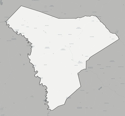 Allendale County SC county basemap context