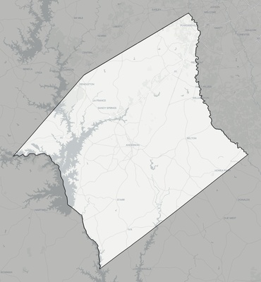 Anderson County SC county basemap context