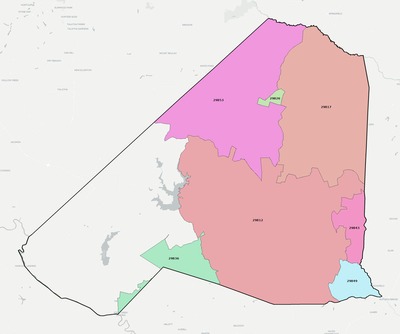 Barnwell County SC ZIP code boundaries map