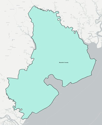 Beaufort County SC school district boundaries map