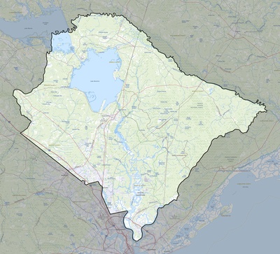 Berkeley County SC USGS topo map