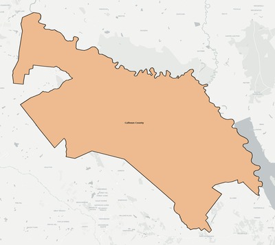 Calhoun County SC school district boundaries map