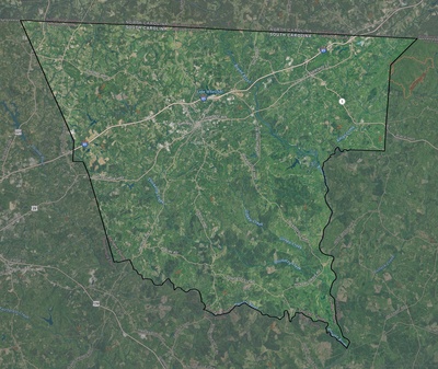 Cherokee County SC USGS imagery and topo map