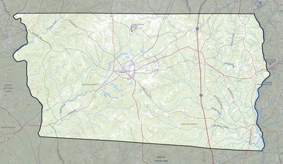 Chester County SC USGS topo map