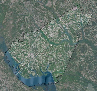 Clarendon County SC USGS imagery and topo map