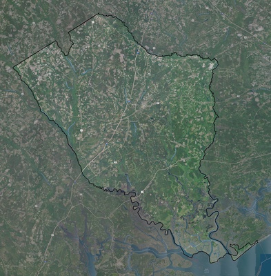 Colleton County SC USGS imagery and topo map