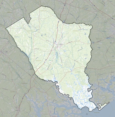 Colleton County SC USGS topo map
