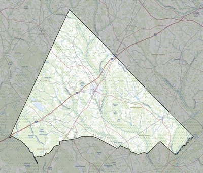Dillon County SC USGS topo map