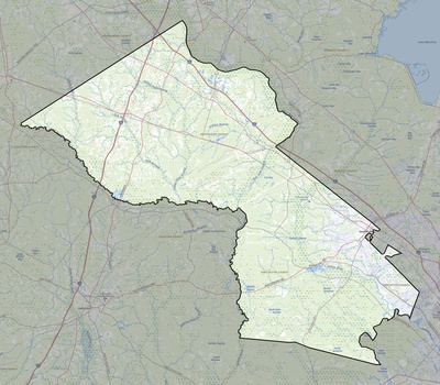 Dorchester County SC USGS topo map