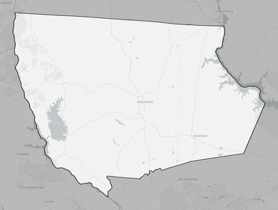 Fairfield County SC county basemap context