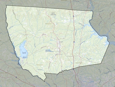 Fairfield County SC USGS topo map