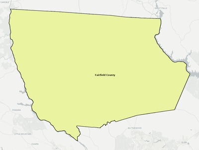 Fairfield County SC school district boundaries map