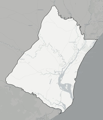 Georgetown County SC county basemap context