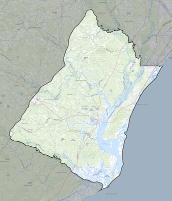 Georgetown County SC USGS topo map