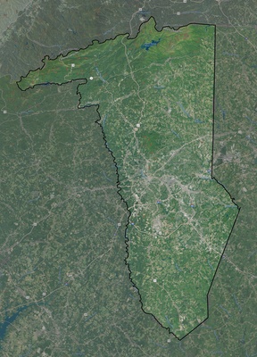 Greenville County SC USGS imagery and topo map