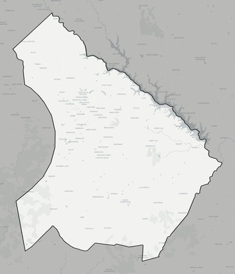 Greenwood County SC county basemap context