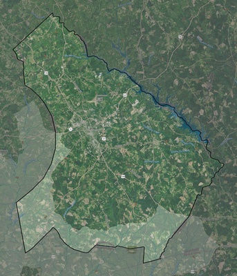 Greenwood County SC USGS imagery and topo map