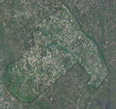 Hampton County SC USGS imagery and topo map