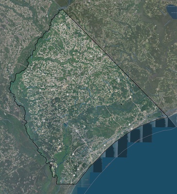 Horry County SC USGS imagery and topo map