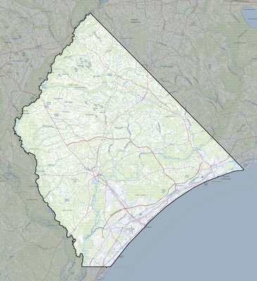 Horry County SC USGS topo map