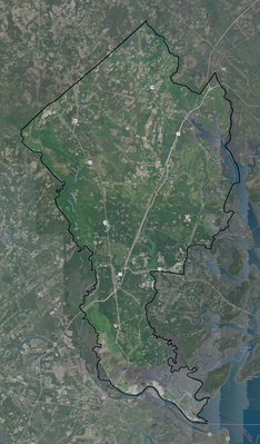 Jasper County SC USGS imagery and topo map