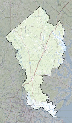 Jasper County SC USGS topo map