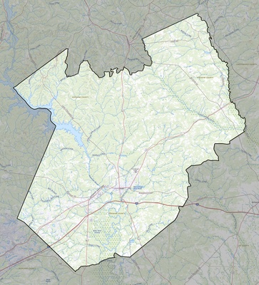 Kershaw County SC USGS topo map