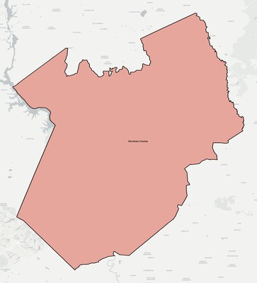 Kershaw County SC school district boundaries map