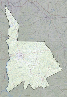 Lancaster County SC USGS topo map