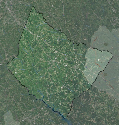 Laurens County SC USGS imagery and topo map