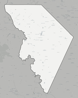 Marlboro County SC county basemap context