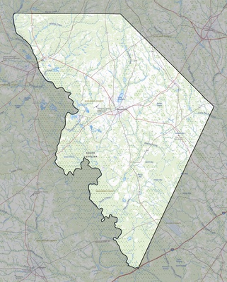 Marlboro County SC USGS topo map