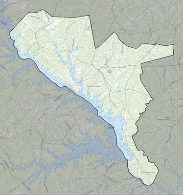 McCormick County SC USGS topo map