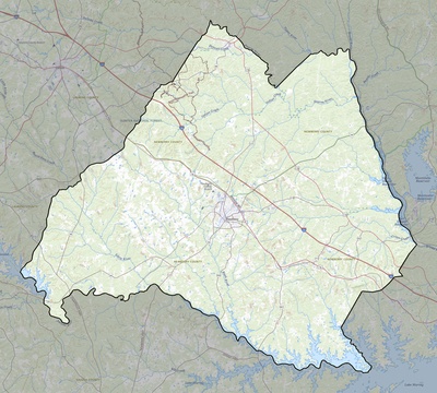 Newberry County SC USGS topo map