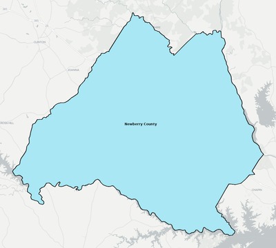 Newberry County SC school district boundaries map