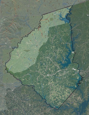 Oconee County SC USGS imagery and topo map