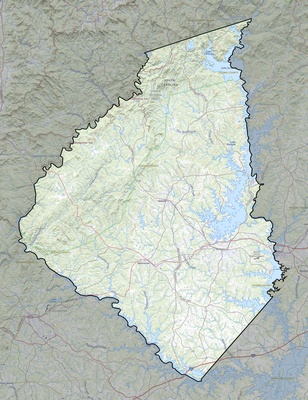 Oconee County SC USGS topo map
