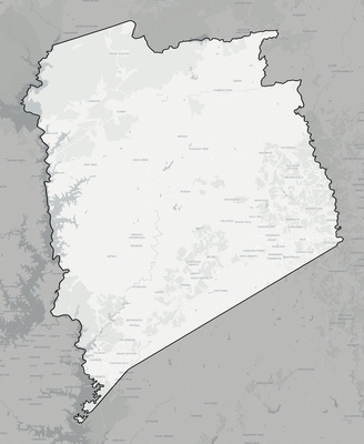 Pickens County SC county basemap context