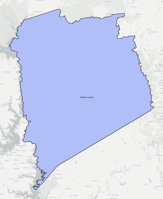 Pickens County SC school district boundaries map