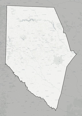 Spartanburg County SC county basemap context