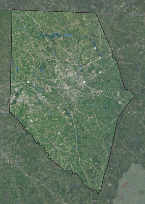 Spartanburg County SC USGS imagery and topo map