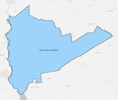 Sumter County SC school district boundaries map