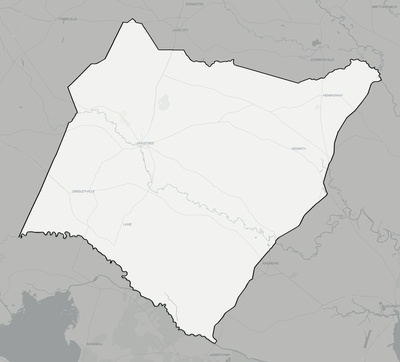 Williamsburg County SC county basemap context