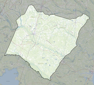 Williamsburg County SC USGS topo map