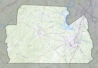 York County SC USGS topo map